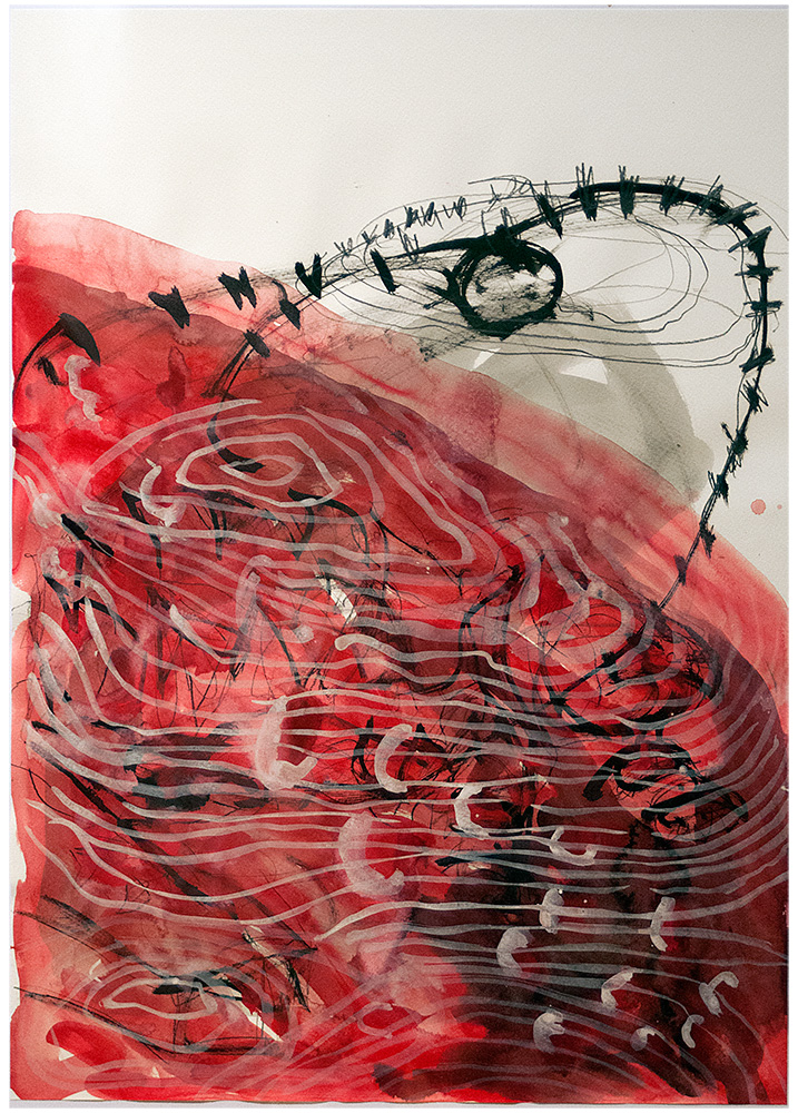 Work on paper by Florian Mehnert